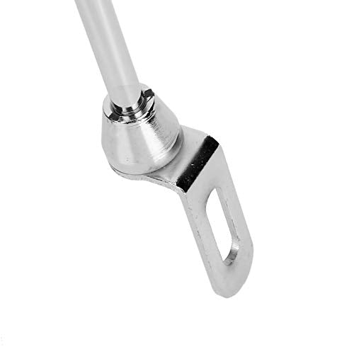 Motorcycle Flagpole, Universal Motorcycle Auto Flagpole Rear Luggage Rack Mount Flag Pole Accessory Car Flagpole (Electroplated Silver)