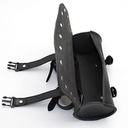 Motorbike Fork Bag PU Leather Handlebar Bag Waterproof Motorbike Saddle Bags Motorcycle Accessories