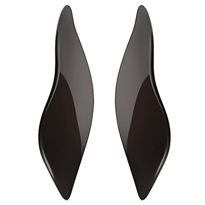 Advanblack Black Jack Metallic Side Wings Air Deflectors, Fairing Side Wing Windshield, Fairing Side Shield, Adjustable Wind Deflectors, Compatible for Harley Touring Street Electra Glide 2014-2023 - color: Black Jack Metallic