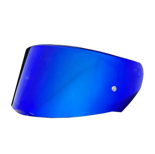Assault Helmet Visor,Motorcycle Helmet Shield Replacement UV Protection Windshield Compatible With Assault,Stream,Rapid,Storm,FF320,FF328,FF353,FF800(Revo Deep Blue) - color: Revo Deep Blue