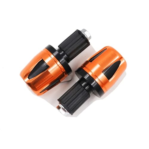 Motorcycle Handlebar Protector Frame Slider Handlebars Grips Bar Ends Universal 7/8" Vibration Heavy Weights Plug Handle Sliders For Dirt Bike(Orange) - color: Orange