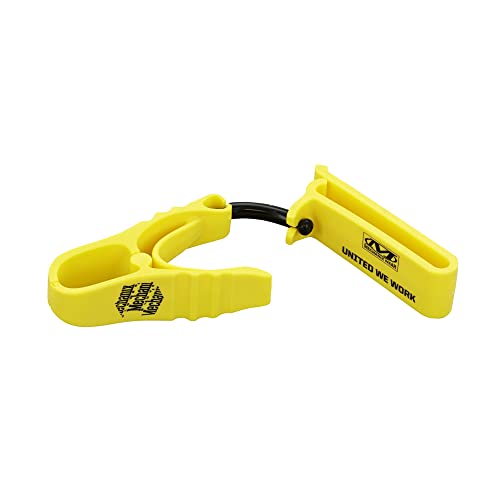 Mechanix Wear Glove Clip - Nonconductive Clip for Convenient Glove Access - Supports Belt Attachment - For Construction - Safety Accessory - Yellow - color: Yellow