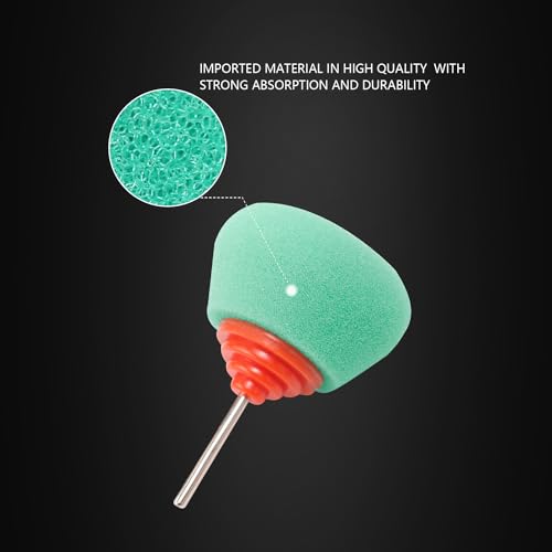 SPTA Mini Buffing Polishing Pads, 15Pcs Car Detail Mini Polisher Foam Pads, Detail Polishing Pads Used on Drill and Rotary Tools, for Small Area Detailing Polishing Waxing, Sealing Glaze - color: Mix Color Sets, style: Flat Pad