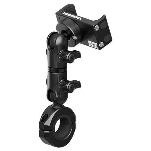 Tackform Black Motorcycle All Metal Phone Mount - Vibration Dampening 20MAXX Spring Cradle | 3.5" Long Reach Arm | Universal Clamp Fits 7/8" to 1-1/4" Bars | Compatible with iPhones, Galaxy, More - color: Black, size: 7/8" to 1-1/4"