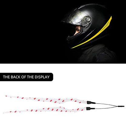 Motorcycle Helmet Light Kit,3 Mode Ride Signal LED Light Night Riding Signal Helmet Light for Motorcycle Bike Helmet,Yellow - color: Yellow