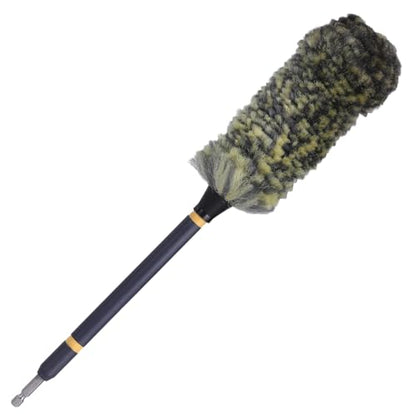 Mr. Detroit - Drill Wheel Brush w/Durable Soft Wool Microfiber Bristles and Steel Shaft for Car Tires, Wheels, Rims, Brakes and Any Other Narrow Spaces| Rim Brush Cleaning Tool w/Non-Scratch Bristle