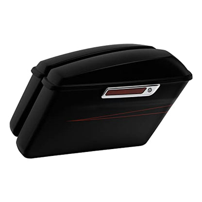 HR3 15-16 Black Denim Hard Saddlebags Compatible with 2015-2016 Road Glide Special FLTRXS Street Glide Special FLHXS (Replace for OEM) Fit for 2014-2023 Harley Touring Models - color: Black Denim Special