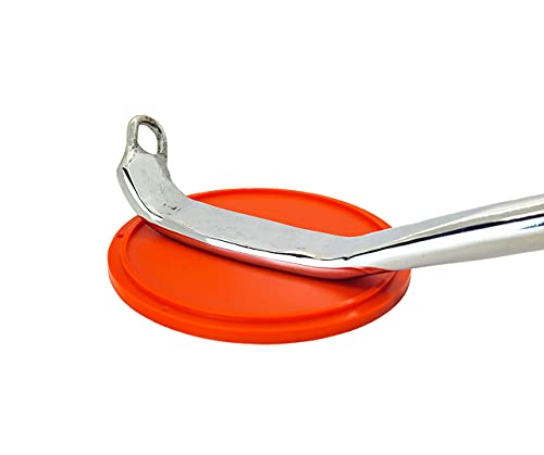 Motorcycle Kickstand Pad. Universal Fit. (Large) (Red) - color: Red