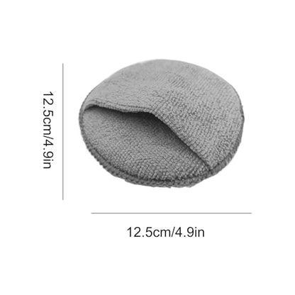 Automotive Polishing Pad - Microfiber Foam, Detailing Sponge, 5 Inch Round Applicator with Pocket for Waxing Buffing Conditioning Surfaces | Car Truck SUV Garage Rv Motorcycle Wheel Care Tasks Day
