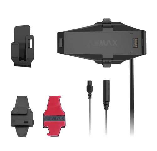 ASMAX F1s Motorcycle Helmet Bluetooth Headset Base – Clip & Adhesive Mount, Secure & Easy Installation for F1s Motorcycle Intercom (Non-Magnetic)