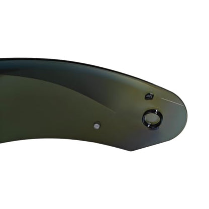 HJ-33 Helmet shield Replacement,Motorcycle Helmet Visor Compatible with HJC i90,i91 (Deep Blue) - color: Deep Blue
