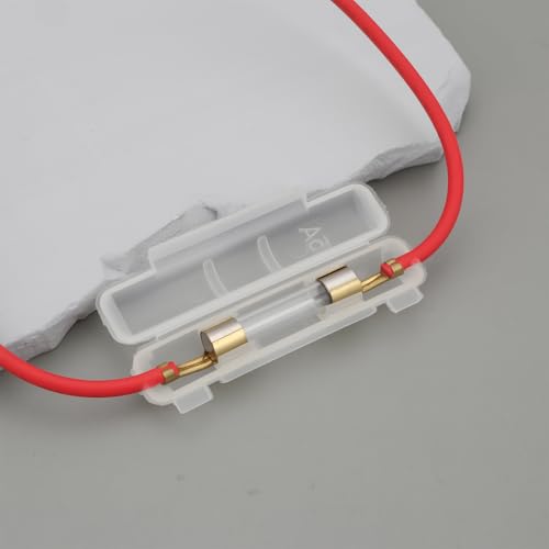 4pcs 15A Motorcycle Inline Glass Fuse Holder Box for 30x6mm Fuse