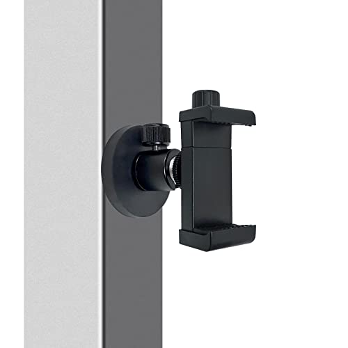 Vinkqiado Gym Magnetic Phone Mount Holder, Heavy Duty Magnet Base Cell Phone Clamp, Attracts to Ferrous Metal Surface, Designed for Gym, Motorcycles Tank, Tractor, Toolbox, Mechanics, Truck, Forklift