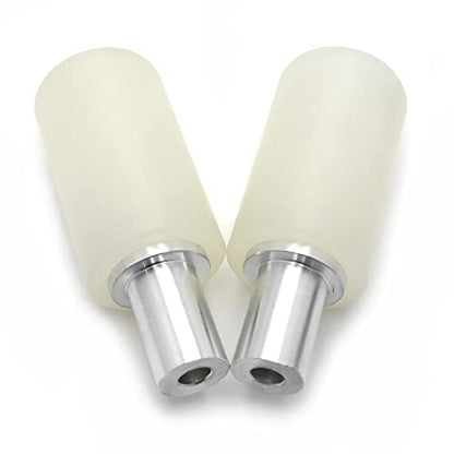 XKMT- White Universal 10mm 45 * 115mm Motorcycle Frame Sliders Crash Protector Compatible With Suzuk [P/N: XH6014-019-WHITE] - color: White