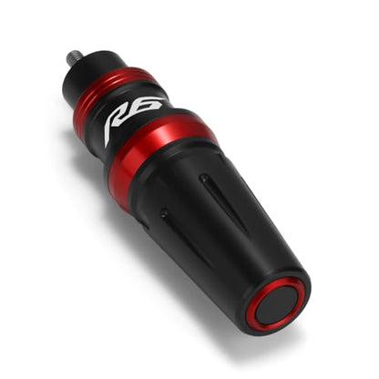 Motorcycle Exhaust Sliders Crash Protector Compatible with Y.amha YZF R6 2006 2007-2017 2018 2019 2020 2021 | Frame Slider Falling Protection YZFR6 YZF-R6 YZF600 Accessories (red) - color: red