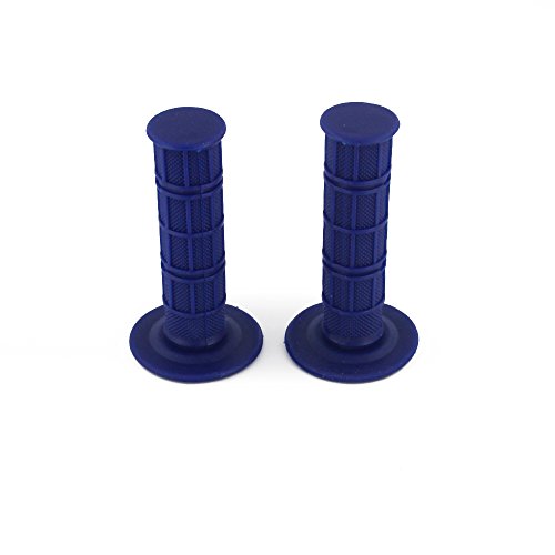 Motorcycle Twist Throttle 7/8" 22mm with Handle Grip Throttle Cable CNC Assembly Universal for TTR 110 230 YZ 85 125 250 PW 50 80 Dirt Pit Mini Bike Blue - color: blue