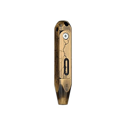 OKNIFE Otacle D1 Cracked Brass Small EDC Multi Bit Pocket Screwdriver, 8 in 1 Mini Precision Screwdriver Set, S2 Steel Magnetic Bits for Work or Daily Use - color: Cracked Brass