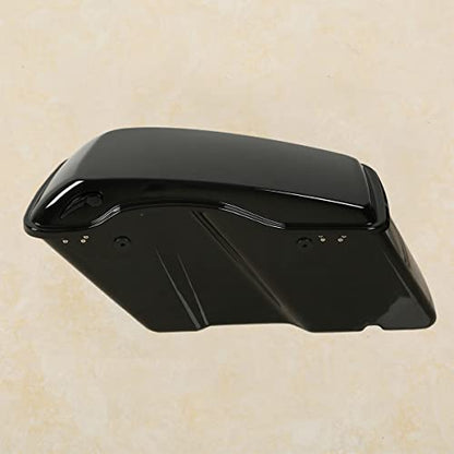 XMT-MOTO Vivid Blac Hard Saddlebags Fit for Harley Davidson Touring FLT FLHT FLHTCU FLHRC Road King Road Glide Street Glide Electra Glide Ultra-Classic 2014-2024 - color: Vivid Black saddlebags w/Black latches Kit