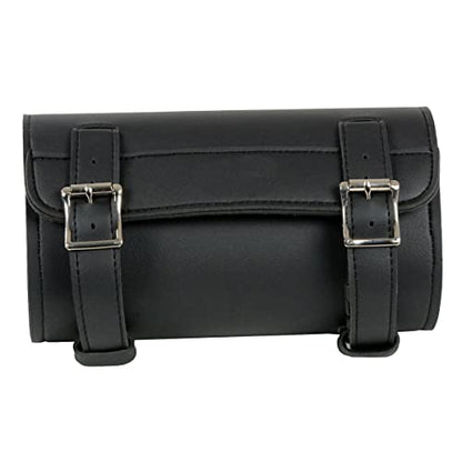 Milwaukee Performance SH49802 Black PVC Large Two Buckle Tool Bag for Motorcycles - One Size