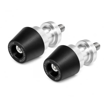 Grand Pitstop 8MM Motorcycle Swingarm Spools – M8 CNC Aluminum Paddock Stand Bobbins, Rear Wheel Lift Sliders, Black & Silver, Fits CBR600RR CBR1000RR GSXR600 750 1000 ZX6R ZX10R - size: 8MM