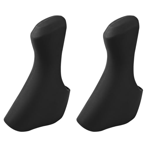 Bike Brake Hoods 1Pair Bike Brake Levers Covers Silicone Road Bike Brake Grip Sleeves Bike Brake Protector for ST-4700/5800/6800 Cycling,Black - color: Black