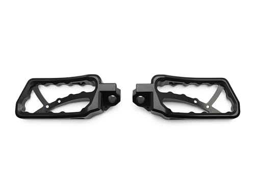 AltRider Adventure II Foot Pegs Compatible With BMW R 1200/1250 / 1300 GS/GSA - Heavy Duty Design - Boot Friendly, High Traction Cleats for Stability & Grip - Adjustable Camber & Height - Black - color: Black, size: Adventure II (58mm x 122mm)