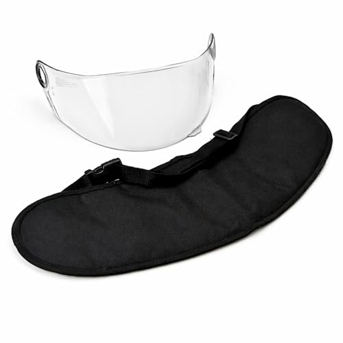 1 Pcs Motorcycle Helmet Visor Bags Sleeve for Storing and Carrying, Sturdy Scratch Resistant Face Shield Storage Case with Soft Fleece Lining, Lightweight Protective Pouch, Black
