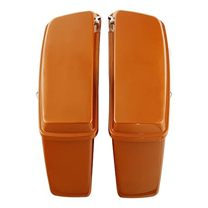 HR3 16RG Amber Whiskey Hard Saddlebags Compatible with 2016 Road Glide FLTRX (Replace for OEM) Fit for 2014-2023 Harley Touring Models - color: Amber Whiskey 2016RG