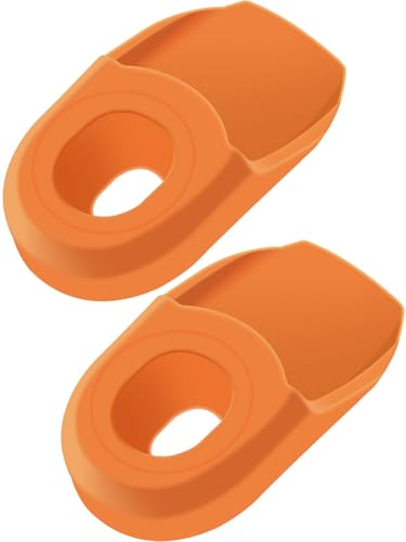Bike Crank Boot Protectors MTB Arm Protectors for Bicycle Cranks Anti-Friction Rubber for Mountain,Road Bike-1 Pairs - color: Orange-1 Pairs