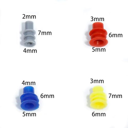 Connector Pins Crimped Terminal Automotive Car kit Electrical 1/1.5/1.8/2.2/2.8/3.5mm Motorcycle ATV Wire Removal Non-Insulated Plug Male Female Crimp Set
