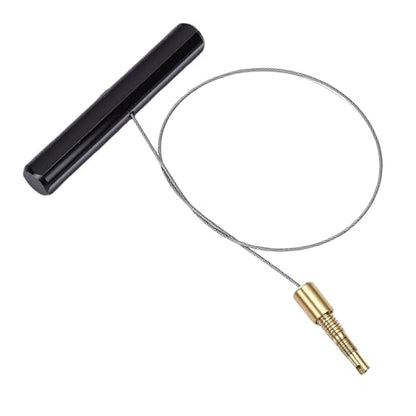 Keenso Tire Valve Stem Fishing Tool Puller with Ergonomic Aluminum Handle for Dirt Bike ATV UTV Motorcycle Tube Repair (Black) - color: Black