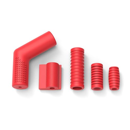 Universally Motorcycle Shifter Gear Lever Pedal Rubber Covers Antiskid Foot Peg Toe Protector Accessories - color: Red