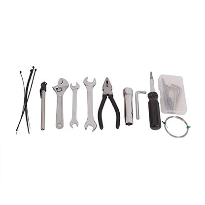 MOTO4U 12PC Universal Compact Repair Tool Kit for Metric Japanese Motorcycles UTV ATV Snowmobiles Snowbikes and Personal Watercraft