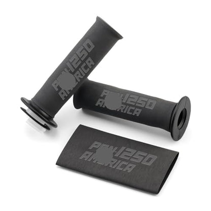 for PAN AME&RICA 1250 S PA1250 2023 Motorcycle Universal Heat Shrinkable Grip Cover Antislip Rubber Handlebar Grip Gripss Handlebars - color: NO LO-GO