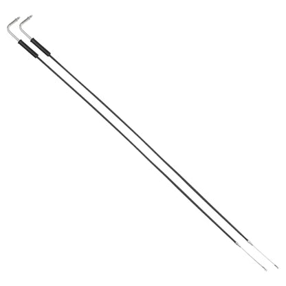 35.4" 39" 43" 47" 51" 55" 59" Stainless Steel Throttle Cable Wire Kit Idle Cable Compatible with Harley Dyna Softail XL 883 1200 Fat Boy Heritage Road King Throttle Clutch Cable Wire(55") - size: 55"