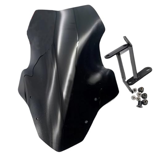 Motorbike Windscreen Wind Deflector Motorcycle Windscreen Accessories for CF&Moto 650NK 650 NK 2021 2022 2023 NK650 Windshield Wind Deflector Viser Screen - color: Black