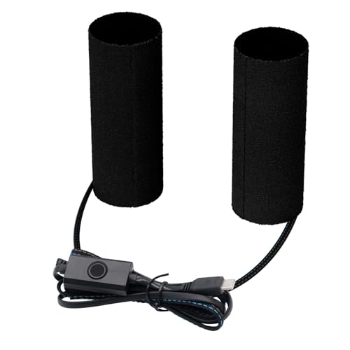 harayaa Motorcycle Heated Grips Cover Electric Handlebar Grip Heater Waterproof Wear Resistant Five Temperature Adjustable Smart Heating for Daily Commute