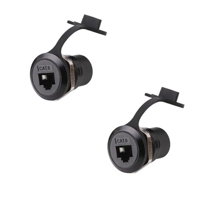 Toronce D R Series Panel-Mount Connector (R-CAT6-2PCS-B) - size: R-CAT6-2PCS-B