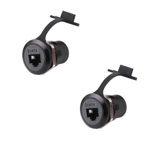 Toronce D R Series Panel-Mount Connector (R-CAT6-2PCS-B) - size: R-CAT6-2PCS-B