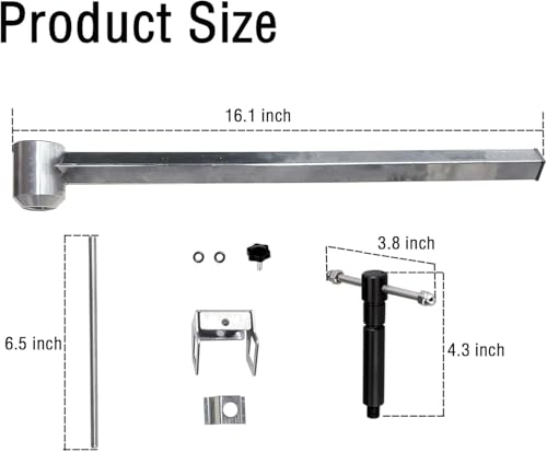 Derailleur Hanger Alignment Gauge for 20” to 29” Mountain Biking and Road Cycling Wheels (Stainless Steel)