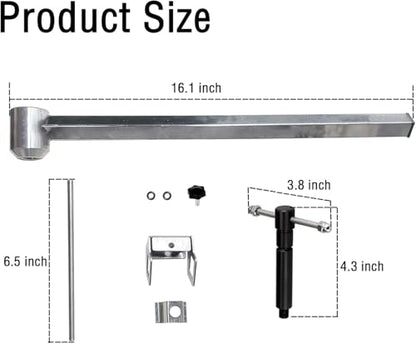 Derailleur Hanger Alignment Gauge for 20” to 29” Mountain Biking and Road Cycling Wheels (Stainless Steel)