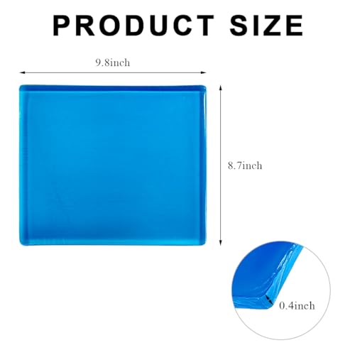 Motorcycle Seat Gel Pad, Shock Absorption Mats Gel Seat Cushion Reduce Fatigue, Universal Comfortable Soft Cooling Fabric Pad for Motorbike Car Home Office Chair