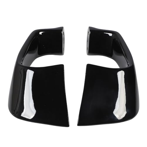 Motorcycle Winglet Spoiler Kit, Enhanced Stability and Aerodynamics, Aerodynamic Winglet Kit for Improved Balance and Easy Installation for Sport Bike Riders, Track Enthusiasts, Daily Commuters - color: Glossy Black