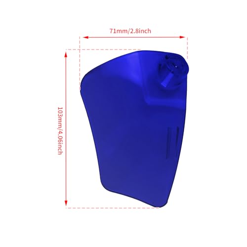 Motorcycle ST Headlight Fairing Air Deflector Side Wing Windshield Kit Fit for Harley Softail Low Rider ST 2022-up (Blue) - color: Blue