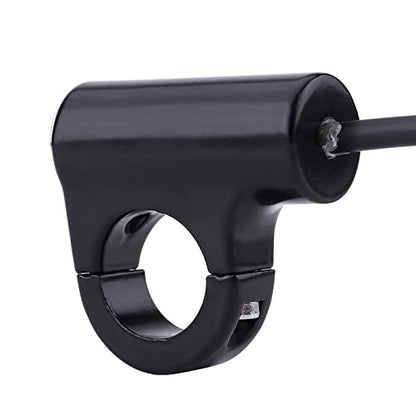 Motorcycle Push Start Button with Horn, Headlight, Brake, Fog Lights - 7/8" (22mm) Automatic Return with Green Light