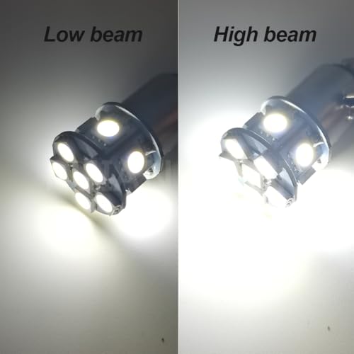 Ruiandsion 2pcs 1157 LED Bulb White 6V BAY15D 5050 12SMD LED Light Bulbs for Back Up Reverse Lights Brake Lights Tail Lights,Non-polarity - color: White, size: 1157/BAY15D