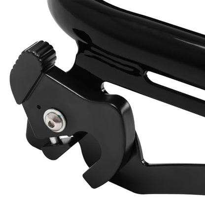 XFMT Motorcycle Black Detachable Stealth Two-Up Luggage Rack for Harley Touring Road King Street Glide Road Glide Electra Glide 2009-Later - color: Stealth Luggage Rack-Black