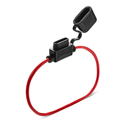 [UL Wire] Chanzon 5Pcs 12awg Standard/ATC/ATO Fuse Holder Waterproof Inline Marine (Maxium 35A) for Blade Fuses Automotive Car Motorcycle - size: A) 12AWG