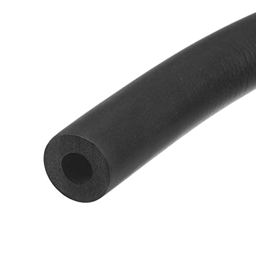 uxcell Foam Tubing for Handle Grip Support, Pipe Insulation, 8mm(5/16") ID 18mm OD 1m Length Black - color: Black, size: 8mm x 18mm