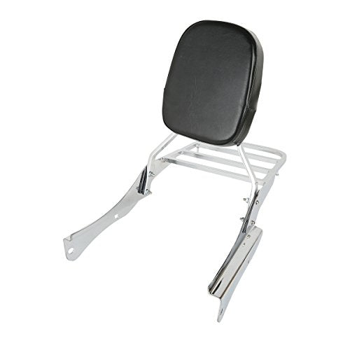 SLMOTO Detachable Stealth Sissy Bar Set Luggage rack Fits For Honda Shadow Spirit VT750DC 2001-2003，2005-2007 - color: Fits For Honda Shadow Spirit